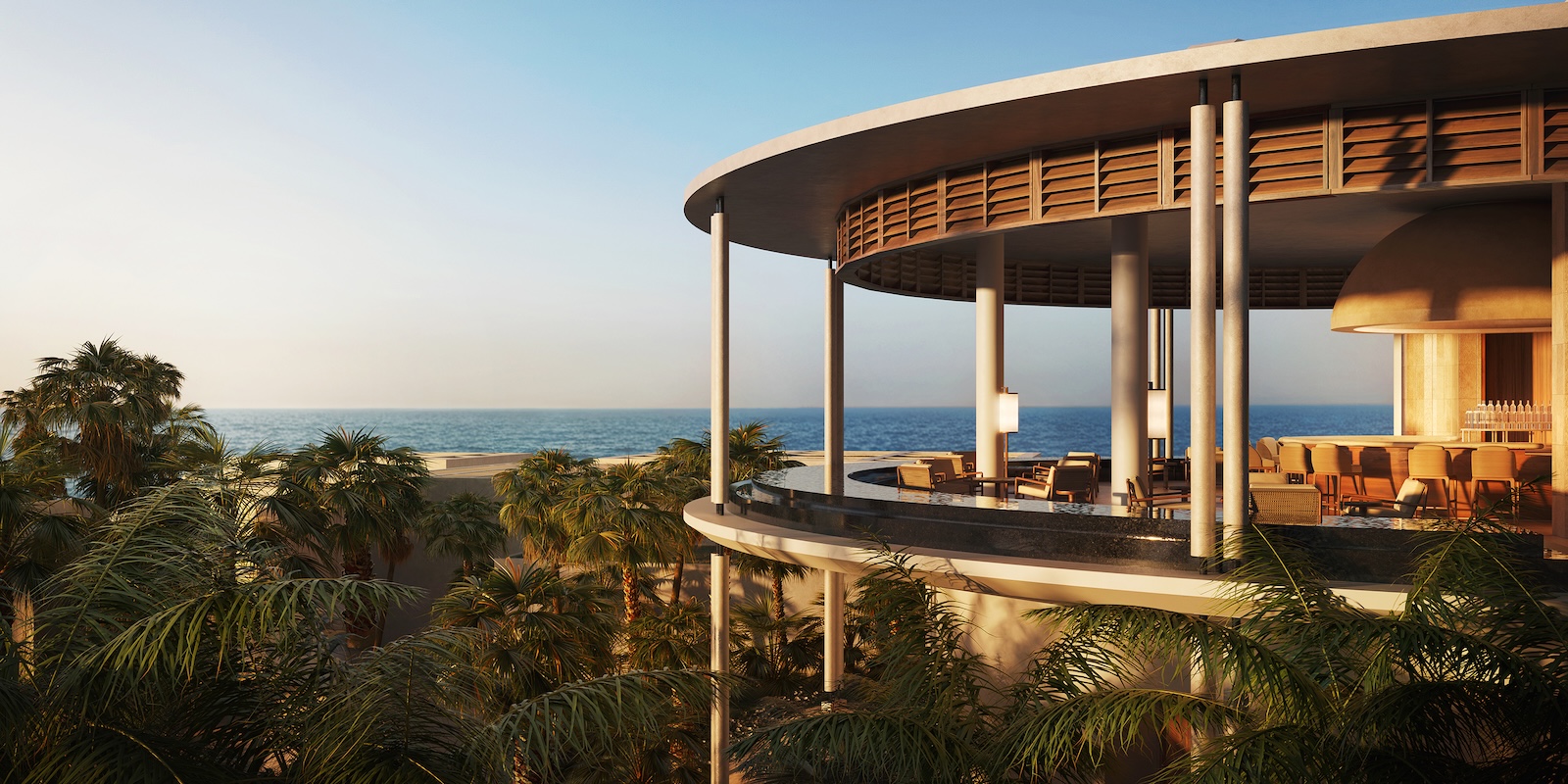 An architectural rendering of an Amanvari luxury property